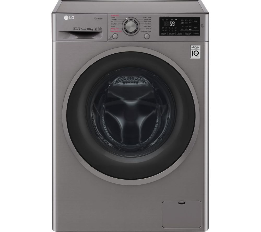 LG F4J610SS NFC 10 kg 1400 Spin Washing Machine - Graphite, Graphite