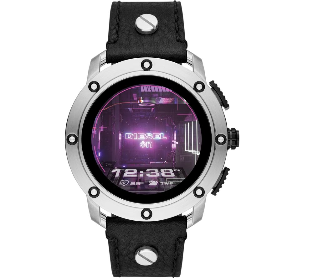 DIESEL AXIAL DZT2014 Smartwatch - Gunmetal, Black Strap, Black