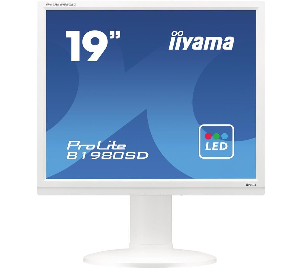 IIYAMA ProLite B1980SD-W1 19 LCD Monitor - White, White