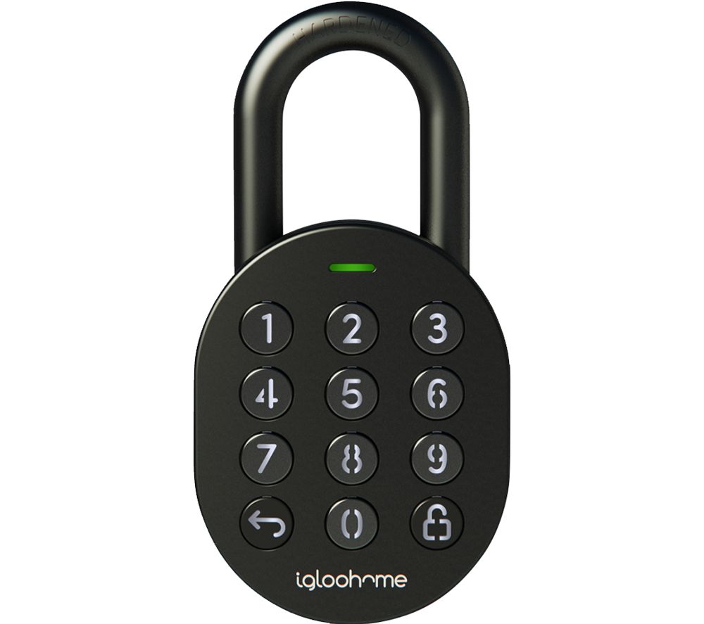 IGLOO HOME 121-IGP1 Smart Padlock - Black, Black