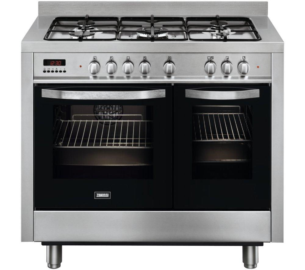 ZANUSSI ZCK18307XA Dual Fuel Range Cooker - Stainless Steel, Stainless Steel