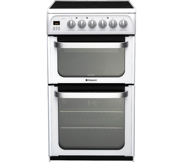 HOTPOINT HUE52PS 50 cm Electric Ceramic Cooker - White, White