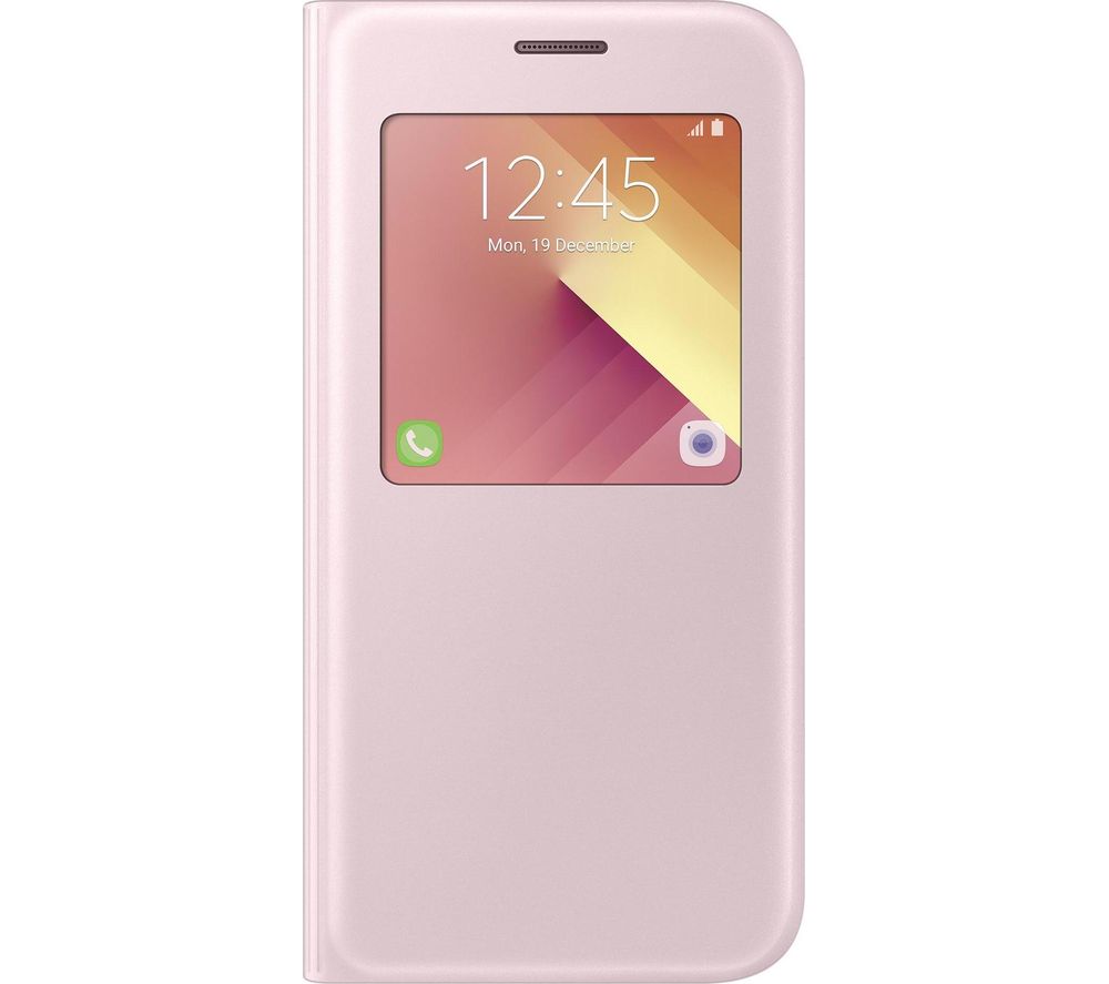 SAMSUNG Galaxy A5 Clear View Case - Pink Gold, Pink