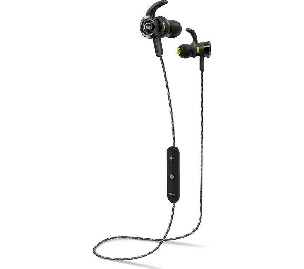 MONSTER iSport Victory Wireless Bluetooth Headphones - Black, Black