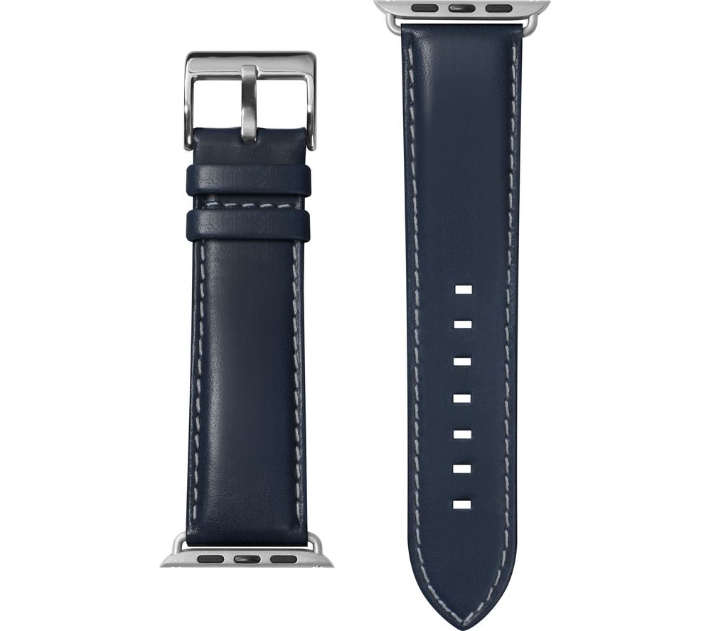 LAUT Apple Watch 42 / 44 mm Oxford Leather Loop Strap - Indigo, Small, Indigo