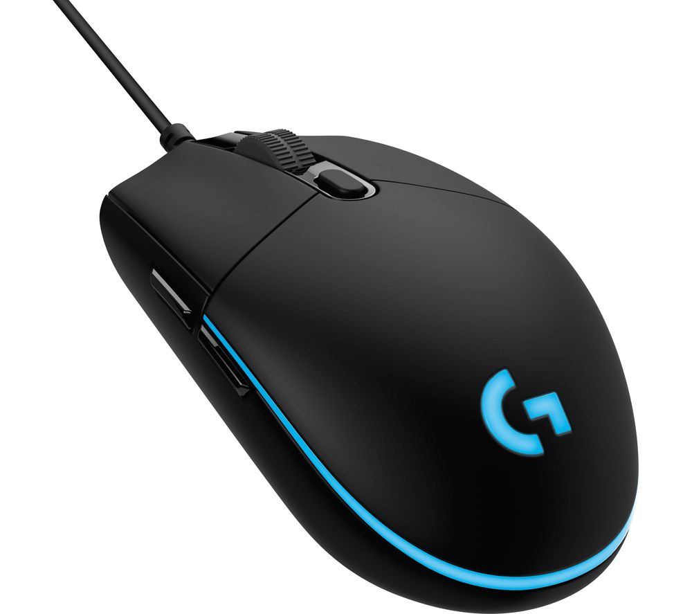 LOGITECH G Pro RGB Hero Optical Gaming Mouse, Black