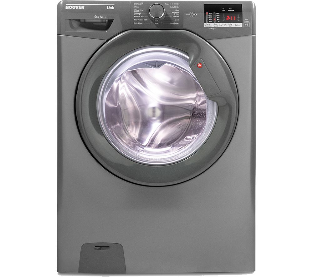 Hoover Link HL 1692DG3G NFC 9 kg 1600 Spin Washing Machine - Graphite, Graphite