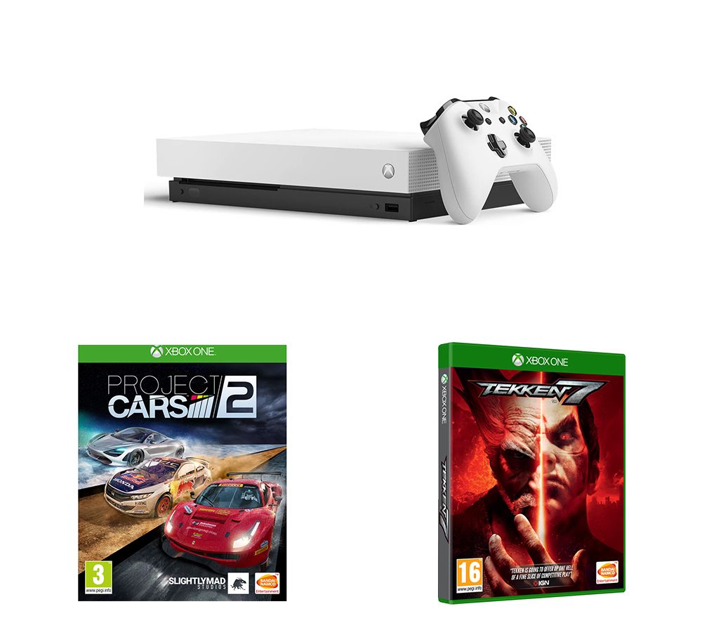 MICROSOFT Xbox One X, Tekken 7 & Project Cars 2 Bundle