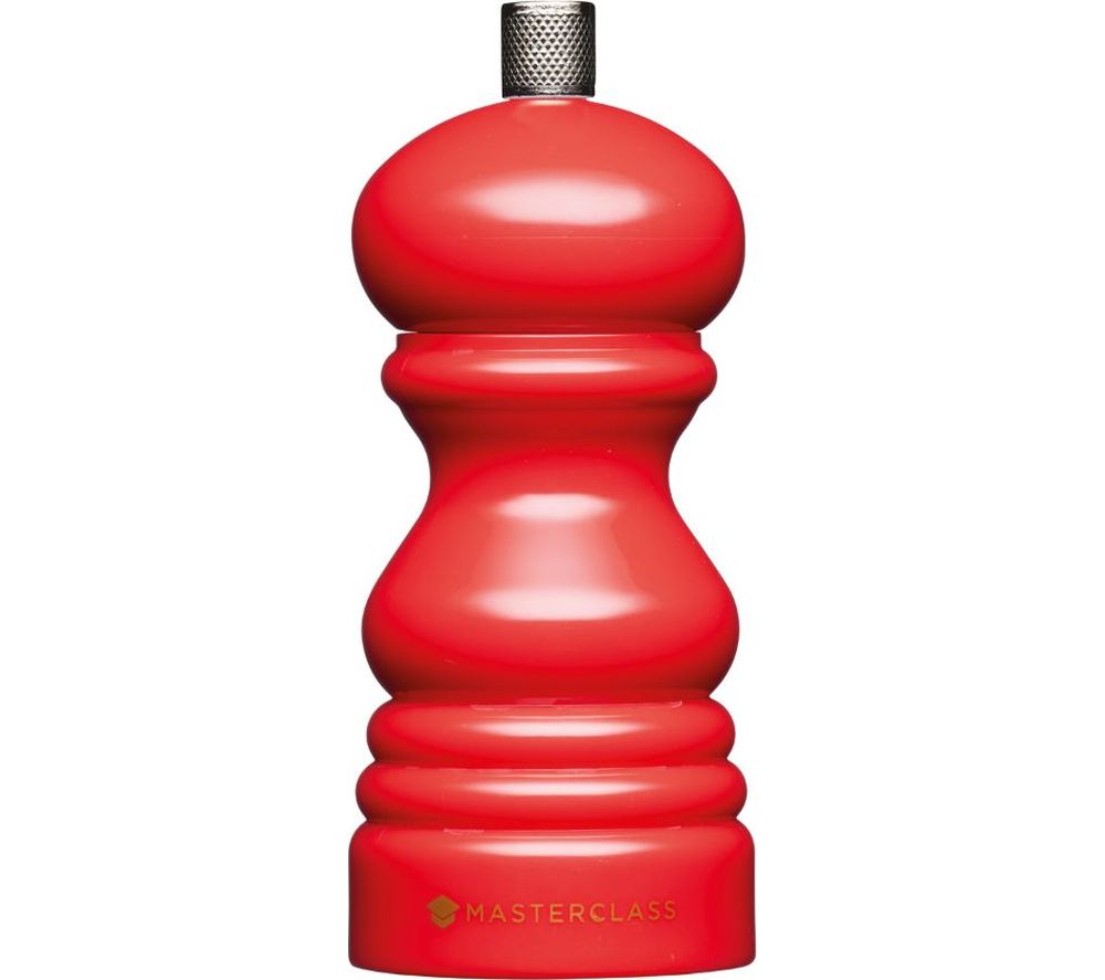 12 cm Salt or Pepper Mill - Red, Red
