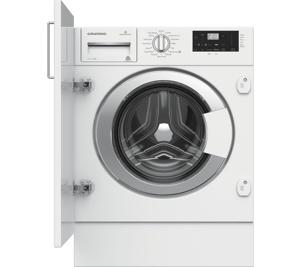 GRUNDIG GWI38430 Integrated 8 kg 1400 Spin Washing Machine
