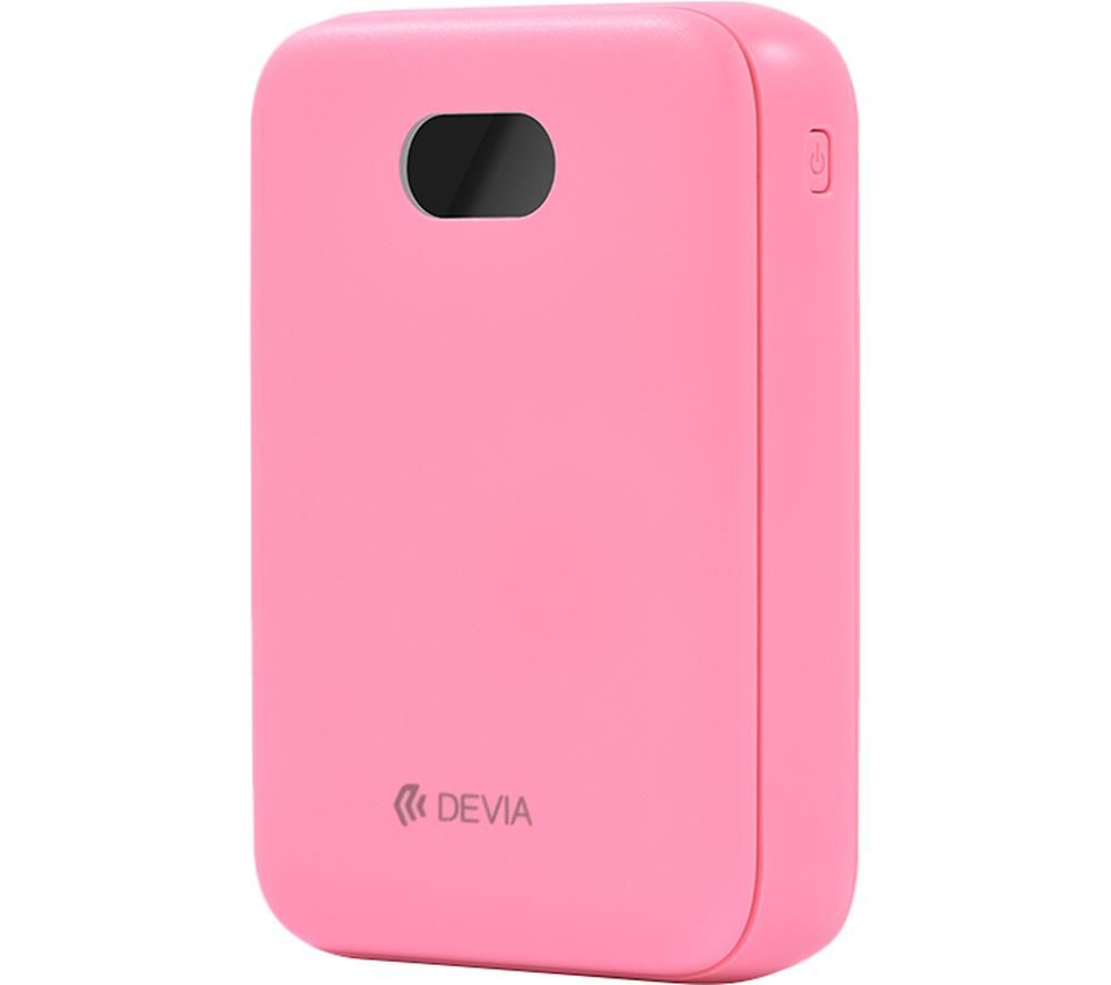 DEVIA DEV-DIGITAL-POW10-PNK Portable Power Bank - Pink, Pink
