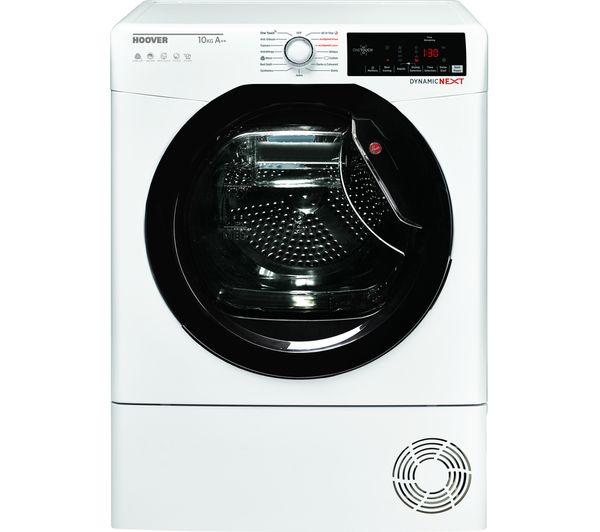 HOOVER Dynamic Next DX HY10A2TKE Smart 10 kg Heat Pump Tumble Dryer - White with Tinted Door, White
