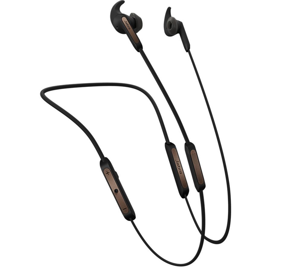 JABRA Elite 45e Wireless Bluetooth Headphones - Copper Black, Black