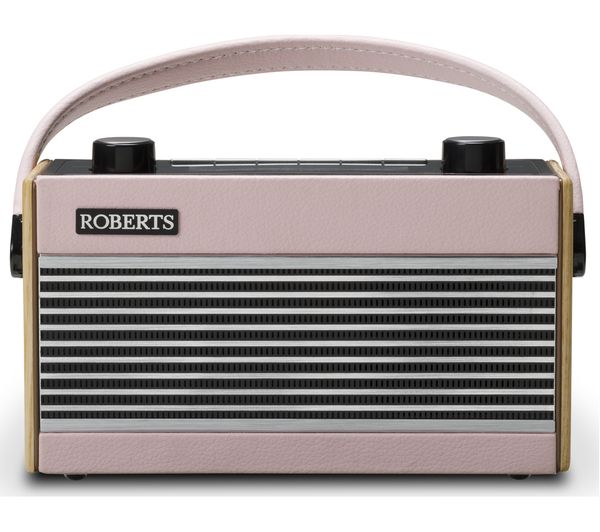 ROBERTS Rambler Portable DAB Retro Radio - Pink, Pink