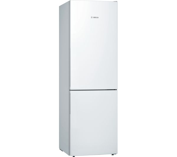 BOSCH Serie 4 KGE36VW4A 60/40 Fridge Freezer - White, White