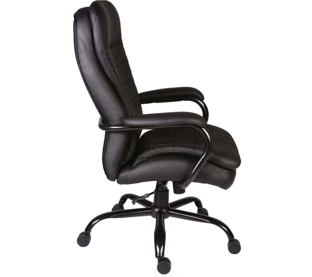 TEKNIK Goliath B991 Leather Reclining Executive Office Chair - Black, Black