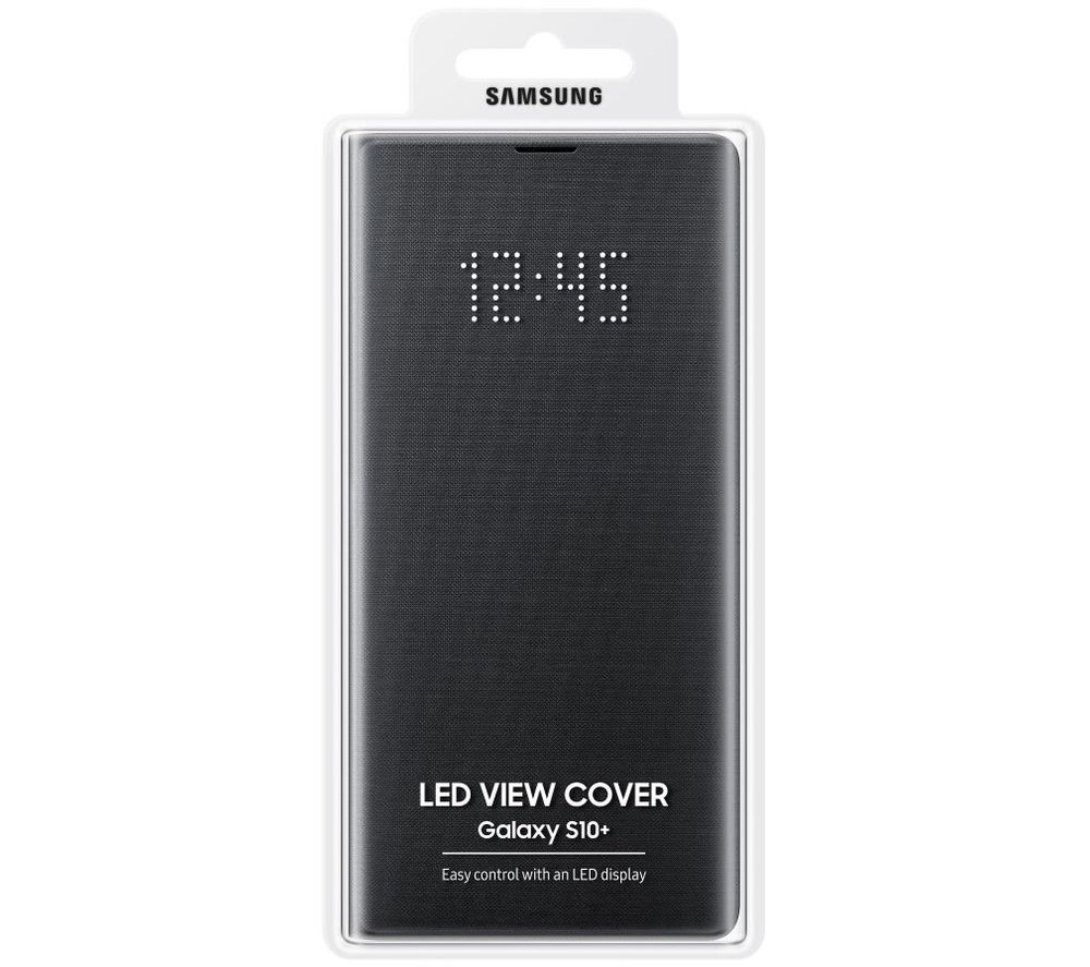 SAMSUNG S10 LED View Case - Black, Black