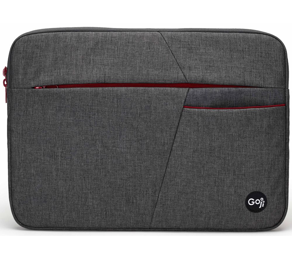 GOJI G14SBUG20 14" Laptop Sleeve - Grey & Red, Red,Silver/Grey