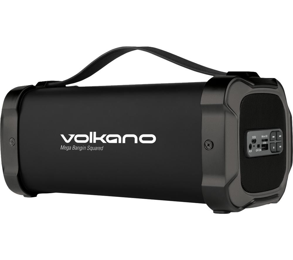 VOLKANO Mega Bangin Series VK-3303-BK/BN Portable Bluetooth Speaker - Black, Black