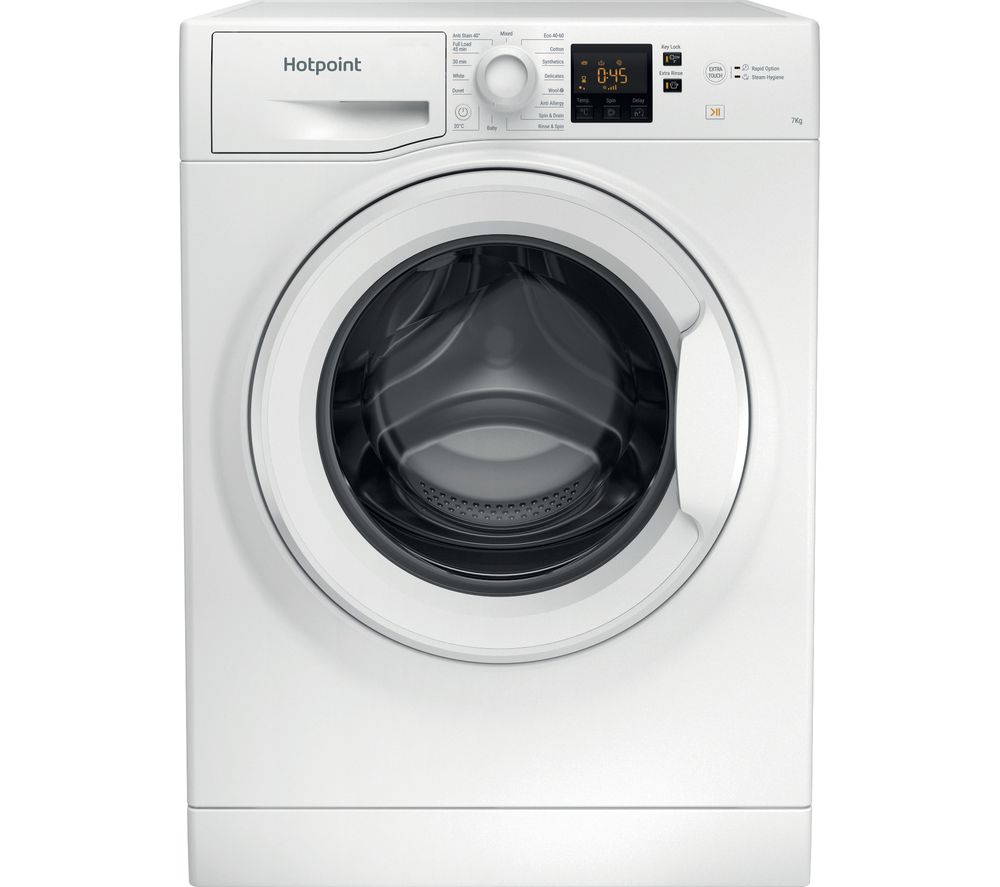 HOTPOINT NSWR 742U WK UK N 7 kg 1400 Spin Washing Machine - White, White