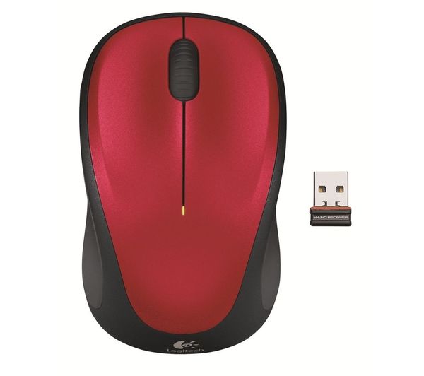LOGITECH M235 Wireless Optical Mouse - Red