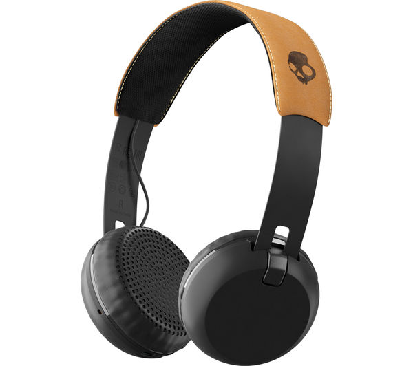 SKULLCANDY Grind S5GBW-J543 Wireless Bluetooth Headphones - Black, Black