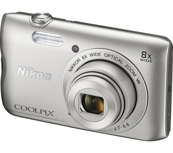 NIKON COOLPIX A300 Compact Camera - Silver, Silver