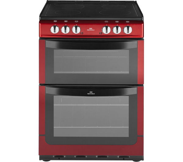 NEW WLD NW601EDO Electric Cooker - Metallic Red, Red