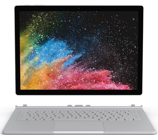 MICROSOFT Surface Book 2 13.5" Intelu0026regCore i7  512 GB SSD, Silver, Silver