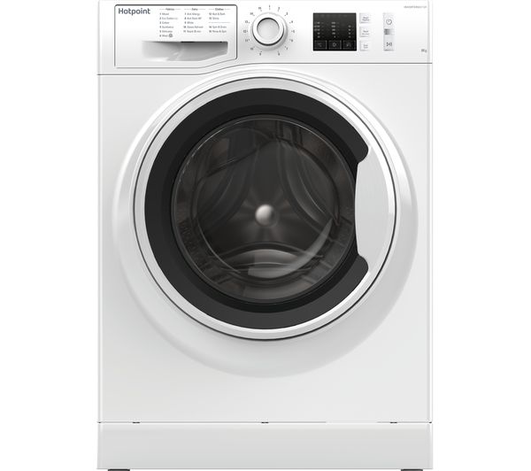 HOTPOINT NM10 844 WW UK 8 kg 1400 Spin Washing Machine - White, White