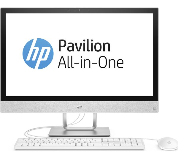 HP Pavilion 24-r101na 24" AMD Ryzen 5 All-in-One PC - 1 TB HDD, White, White