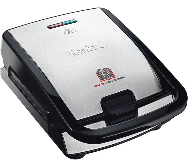 TEFAL Snack Collection SW852D27 Sandwich Toaster - Black & Stainless Steel, Stainless Steel