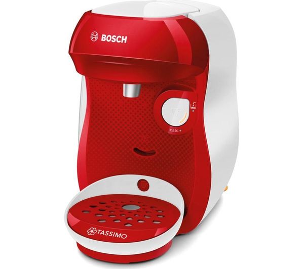 TASSIMO by Bosch Happy TAS1006GB Coffee Machine - Red & White, Red