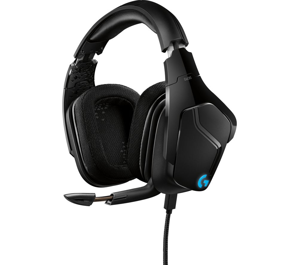 LOGITECH G635 7.1 Gaming Headset - Black, Black