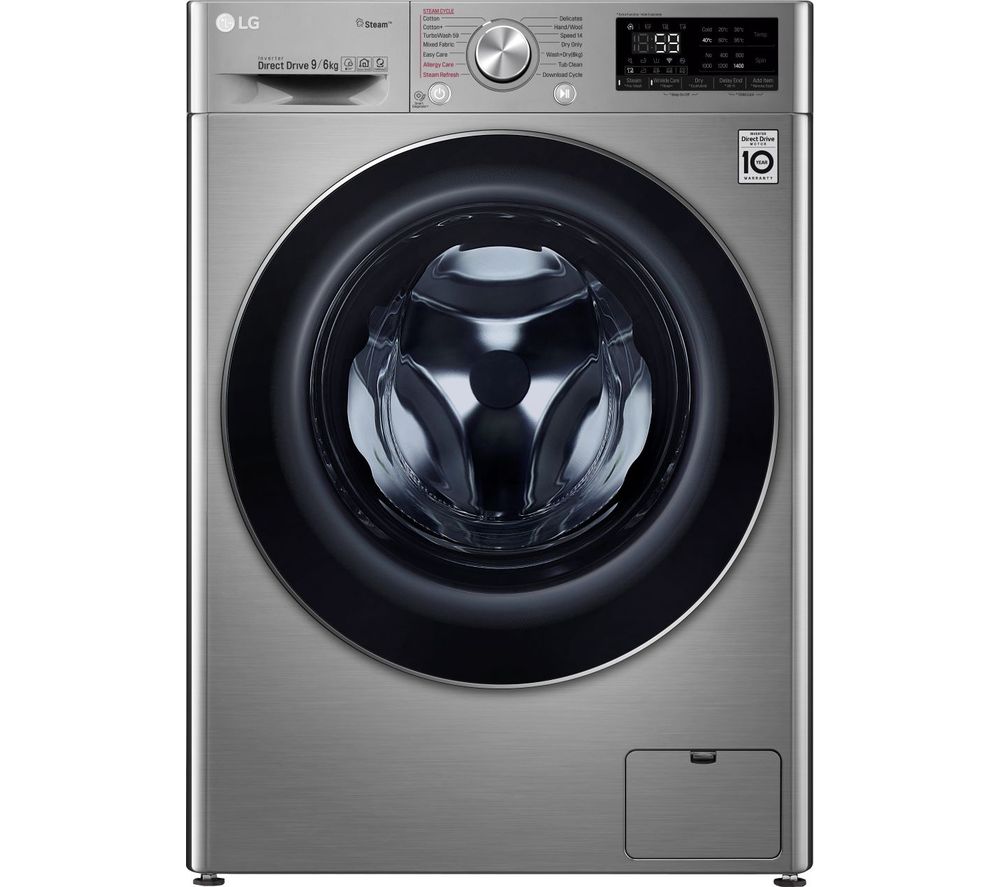 LG Vivace FWV796STS WiFi-enabled 9 kg Washer Dryer - Graphite, Graphite