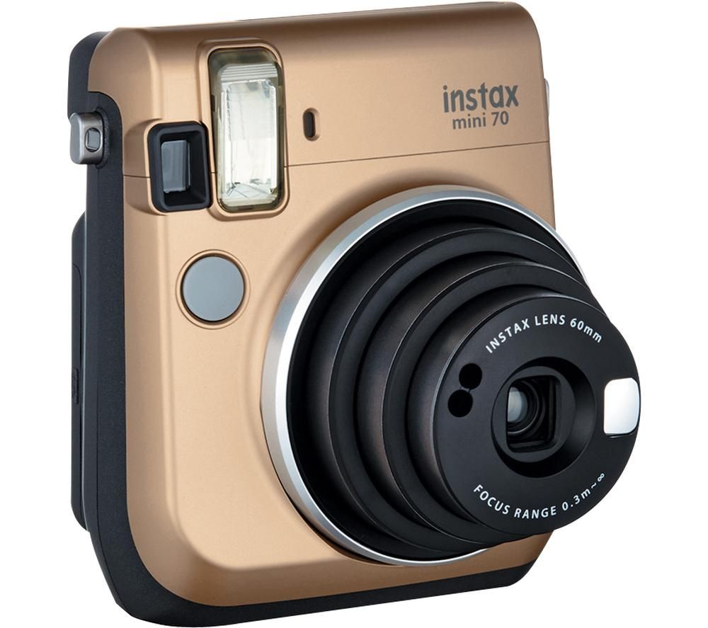INSTAX Mini 70 Instant Camera - 30 Shots Included, Gold, Gold