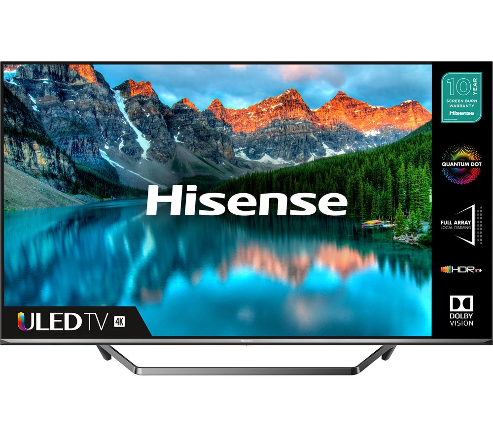 65" HISENSE 65U7QFTUK  Smart 4K Ultra HD HDR QLED TV with Amazon Alexa