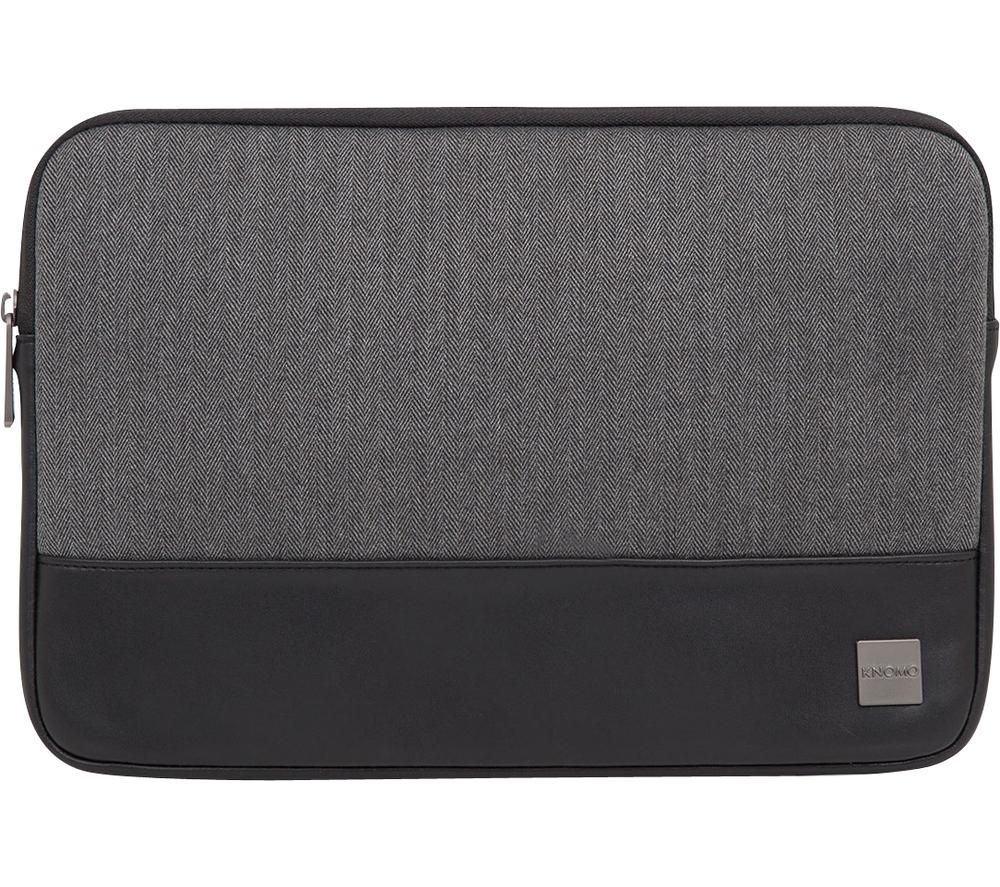 KNOMO Herringbone 13" Laptop Sleeve - Grey, Grey