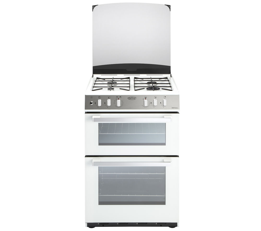 BELLING FSDF60DO CEN Dual Fuel Cooker - White, White