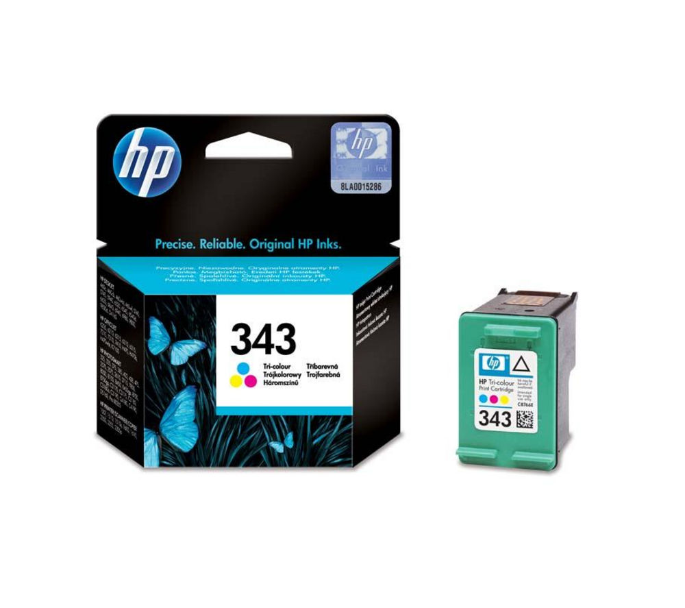HP 343 Tri-colour Ink Cartridge, Tri-colour