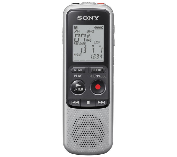 SONY ICDBX140 Digital Voice Recorder - Silver, Silver