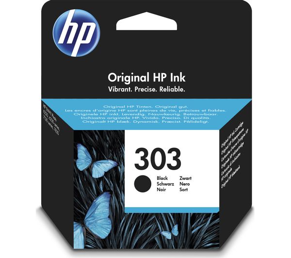 HP 303 Black Ink Cartridge, Black