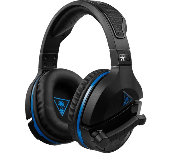 TURTLE BEACH Stealth 700 Wireless 7.1 Gaming Headset - Black & Blue, Black