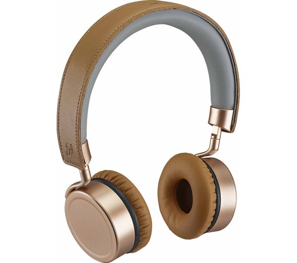 GOJI Collection GTCONRG18 Wireless Bluetooth Headphones - Rosegold
