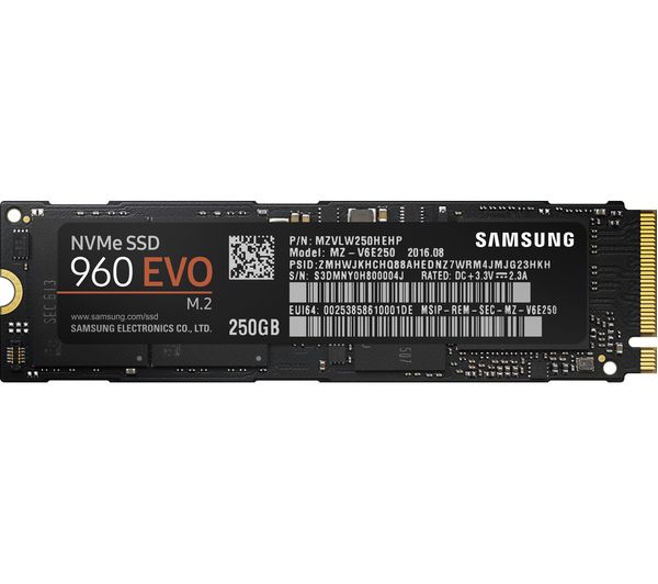 SAMSUNG 960 EVO M.2 2.5" Internal SSD - 250 GB