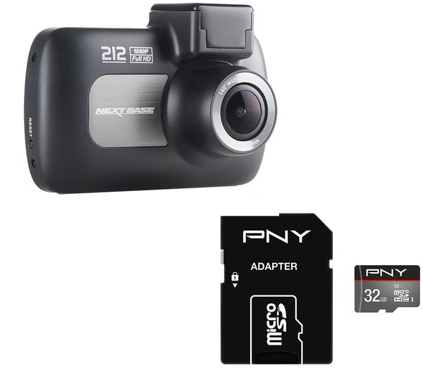 NEXTBASE 212 Lite Dash Cam & 32 GB Turbo Class 10 MicroSDHC Memory Card Bundle