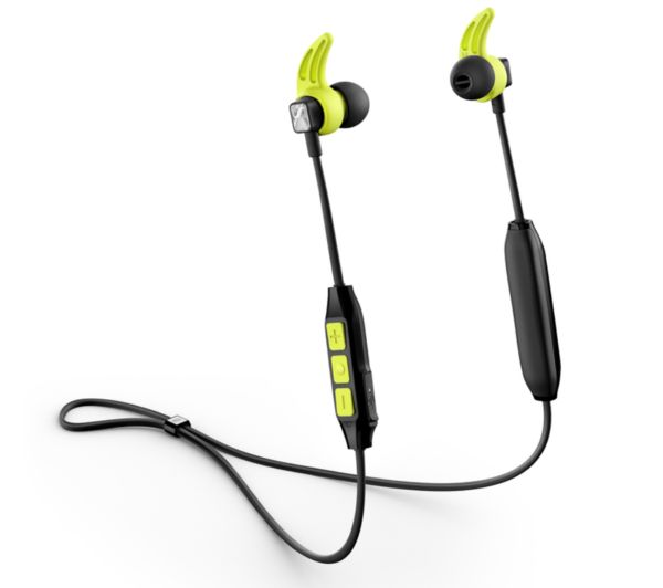 SENNHEISER CX Sport Wireless Bluetooth Headphones - Black & Yellow, Black
