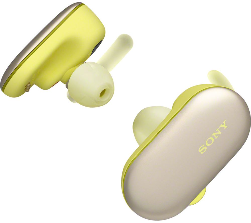 SONY WF-SP900Y Wireless Bluetooth Earbuds - Yellow, Yellow