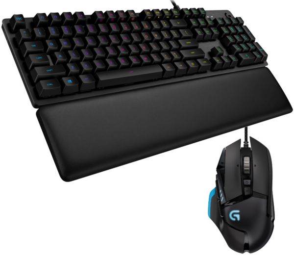 LOGITECH G513 GL Mechanical Gaming Keyboard & G502 Proteus Spectrum Mouse Bundle, Red
