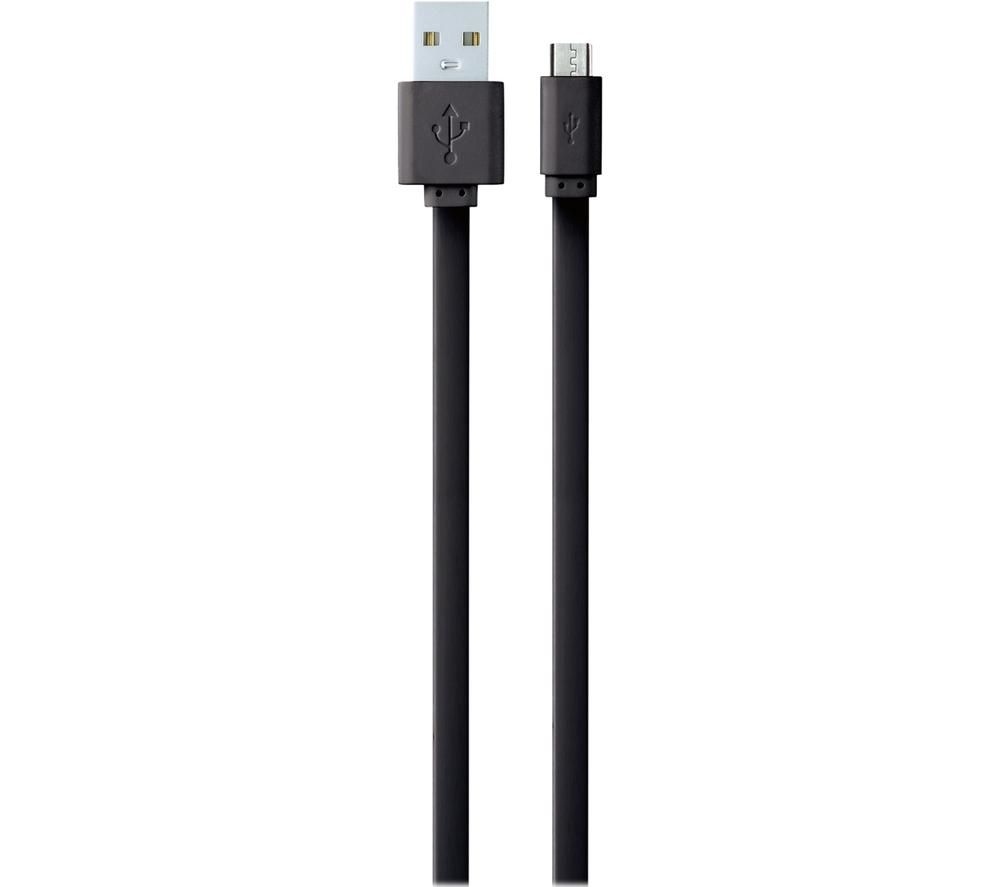 VOLKANO Slim Series CAB343-BK USB to Micro USB Cable - 1 m